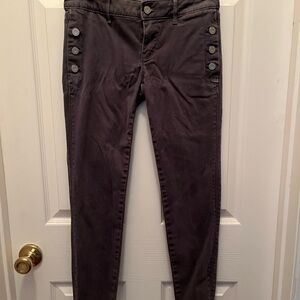 White House Black Market Dark Gray Skinny Ankle Pant